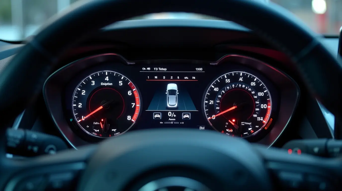 Панель приборов автомобиля с горящим Check Engine: ошибки ЭБУ нужно диагностировать, а не затирать