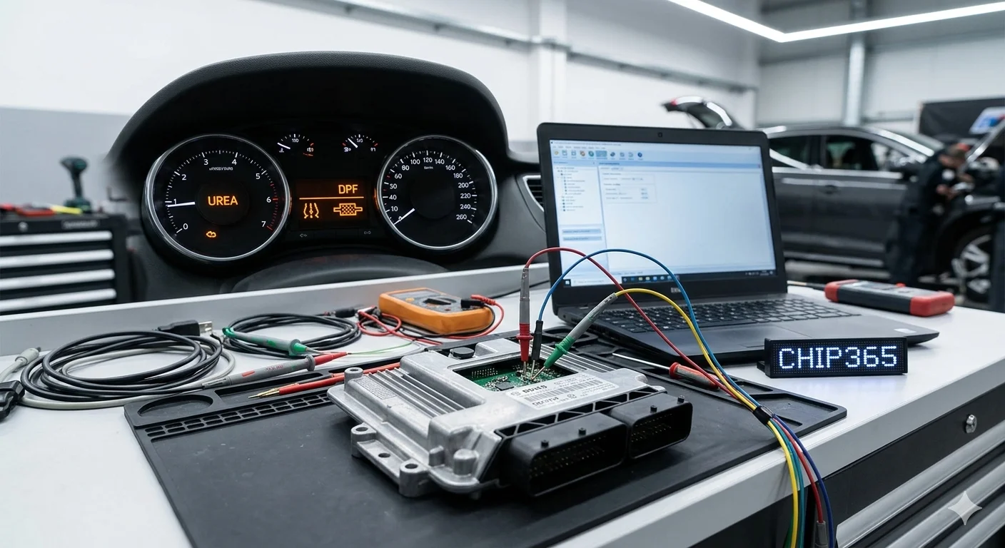 Удаление AdBlue и сажевого фильтра DPF Peugeot Citroen блок EDC17C60 Минск