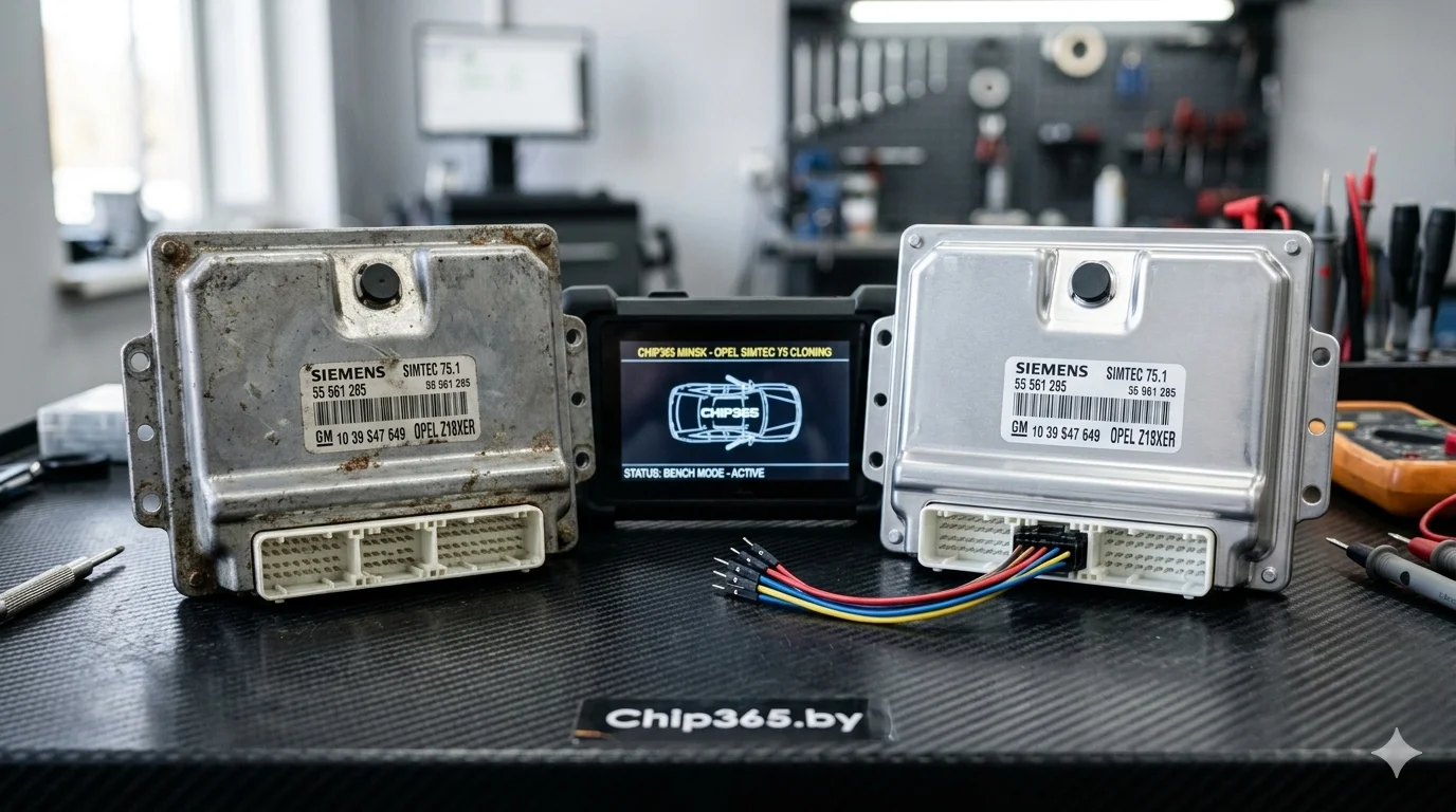 Привязка и клонирование блока управления Simtec 75 Opel Astra H в Минске