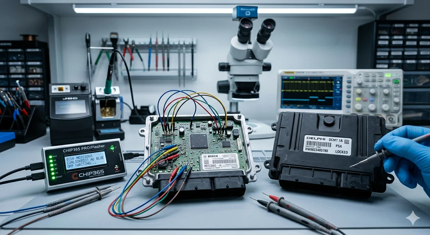 Разблокировка и привязка ЭБУ Bosch MD1CS003 Peugeot Citroen в Минске