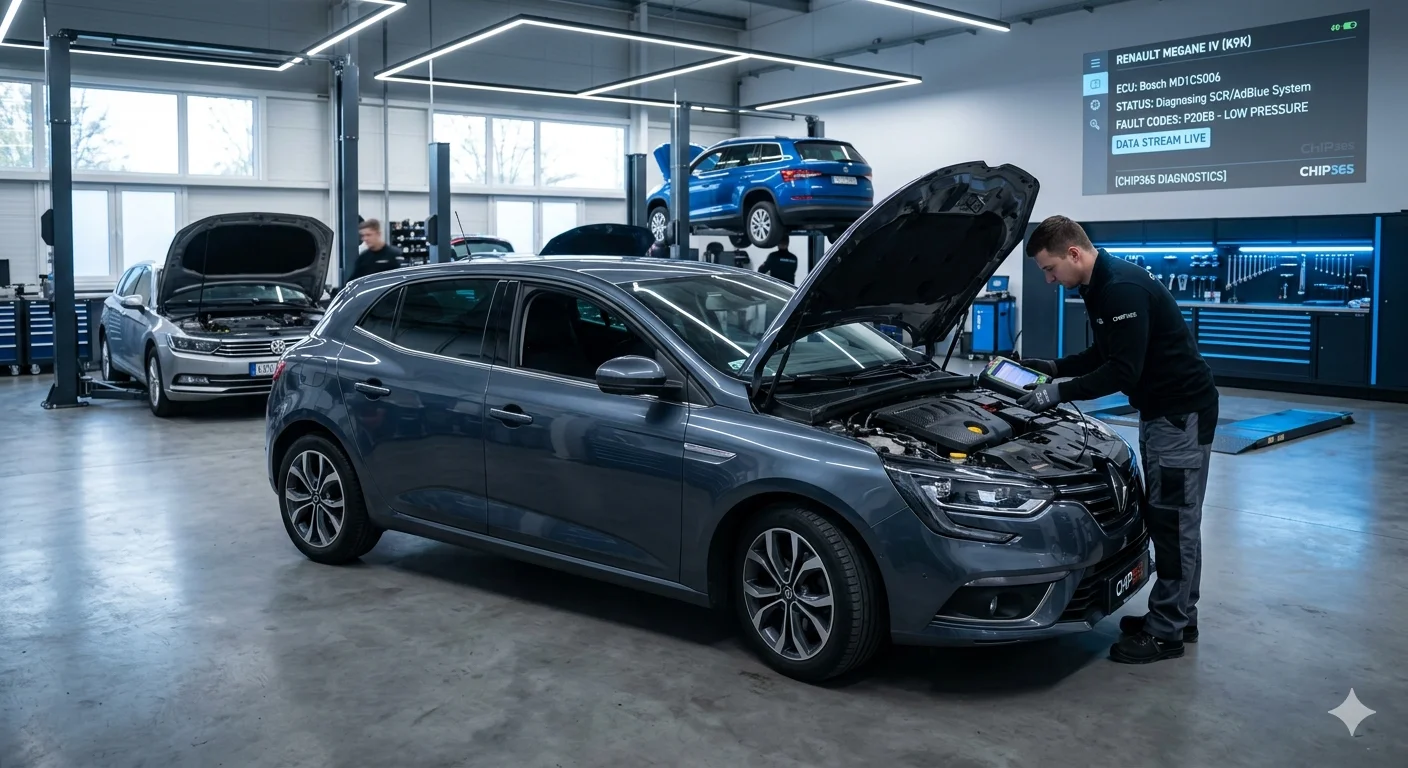 Программное отключение AdBlue Renault Megane 4 1.5 dCi в Минске