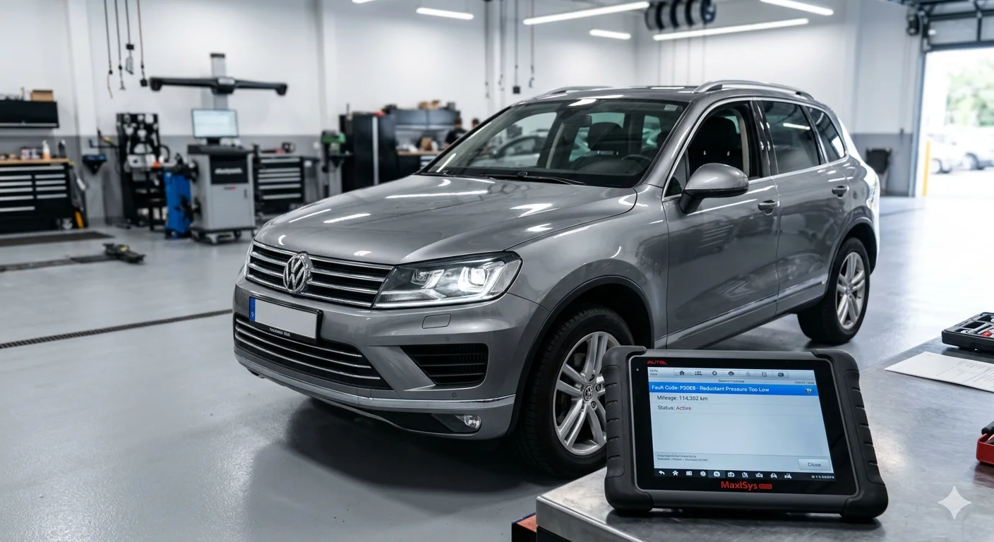 Отключение AdBlue на Фольксваген Туарег 3.0 дизель 2017 года в Минске